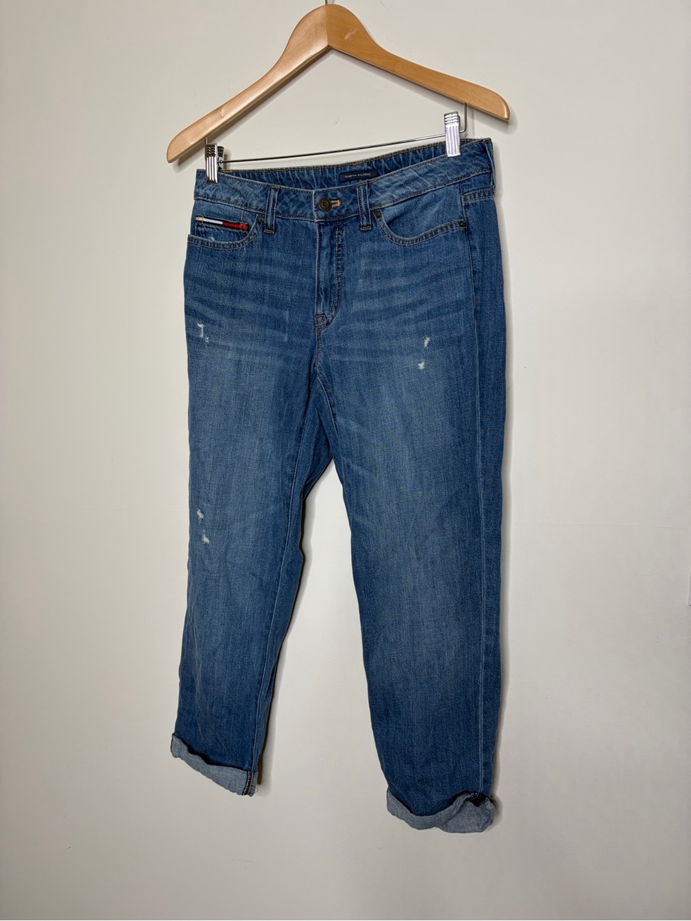 Tommy Hilfiger Light Blue boyfriend cuffed dean y2k vintage
